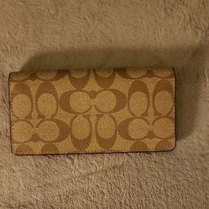 Pink Coach cheque holder